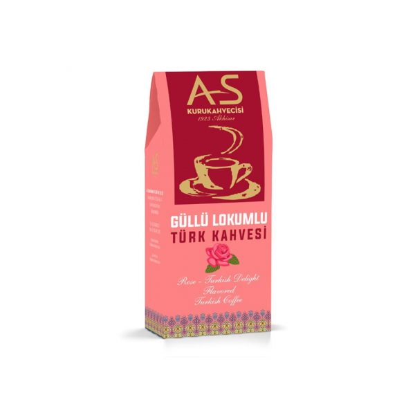 As Coffee-Turkish Coffee with Rose Turkish Delight, 3.5oz - 100g