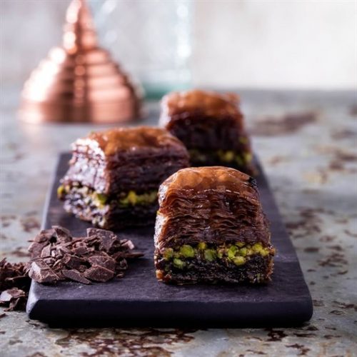 Baklava with Chocolate Pistachio, 35oz - 1kg