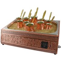 Buy Coffee Machine with Sand + 2 Copper Coffee Pots Coffee Machine with Sand + 2 Copper Coffee Pots