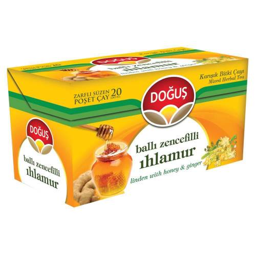 Dogus - Linden Tea with Ginger and Honey, 20 Tea Bags