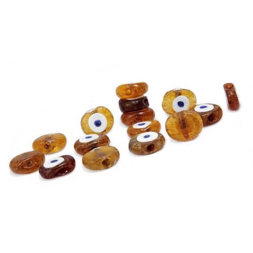 Evil Eye Amber, 15 pieces