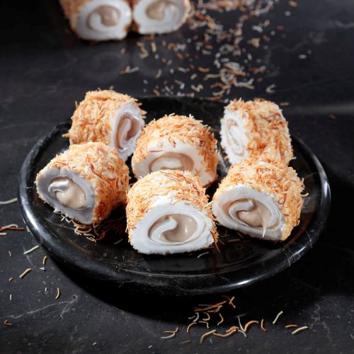 Hazelnut Paste Filled Kadayıf Coated Turkish Delight