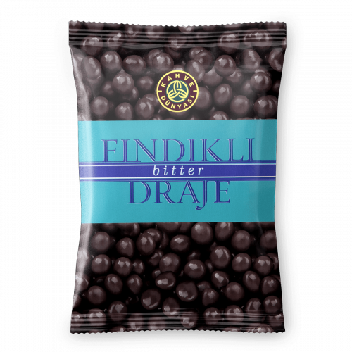 Hazelnut Dragee Covered with Bitter Chocolate, 7.05oz - 200g