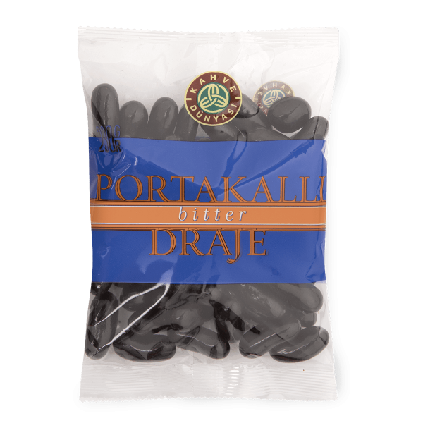 Orange Dragee Covered with Bitter Chocolate, 8.1oz - 230g