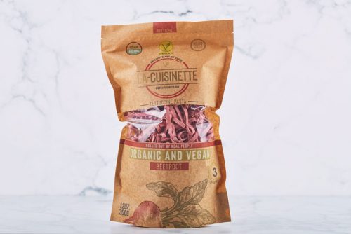 La-Cuisinette, Organic & Vegan Fettuccini with Beetroot, 12.34oz - 350g