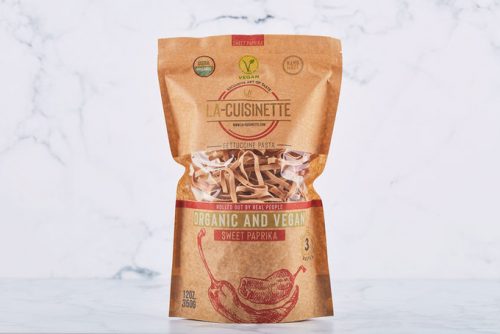 La-Cuisinette, Organic & Vegan Fettuccini with Sweet Red Pepper, 12.34oz - 350g