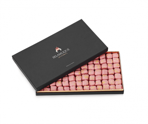 Selamlique Luxury Turkish Delight with Rose, 31.39oz - 890g