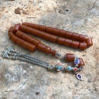 Buy Pressed Amber Rosary Large Size Pressed Amber Rosary Large Size