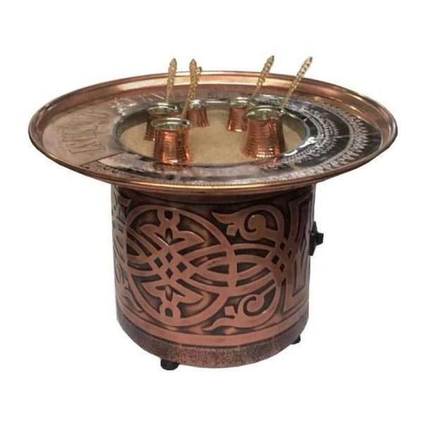 Spiral Model Sand Coffee Machine with + 2 Copper Coffee Pots