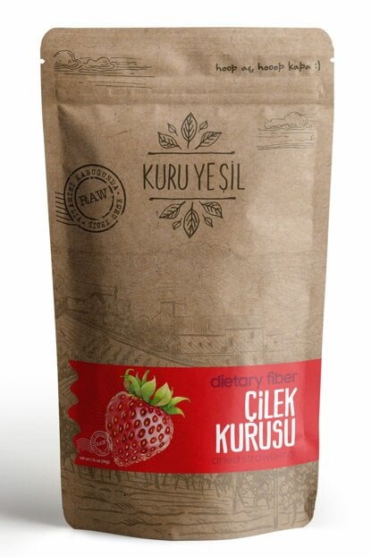 Kuru Yesil - Dried Organic Strawberry, 1.76oz - 50g