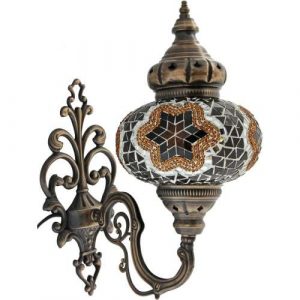 Brown Mosaic Sconce