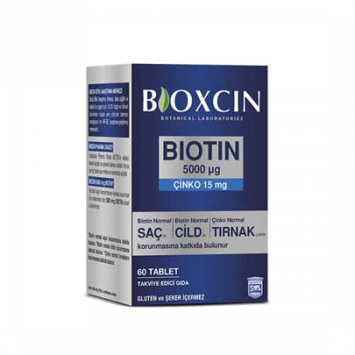 Bioxcin - Biotin Tablet 5000mcg, 60 Tablet