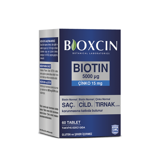 Bioxcin - Biotin Tablet 5000mcg, 60 Tablet
