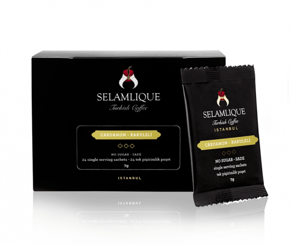 Selamlique Cardamon Turkish Coffee Sachets Packs of 24