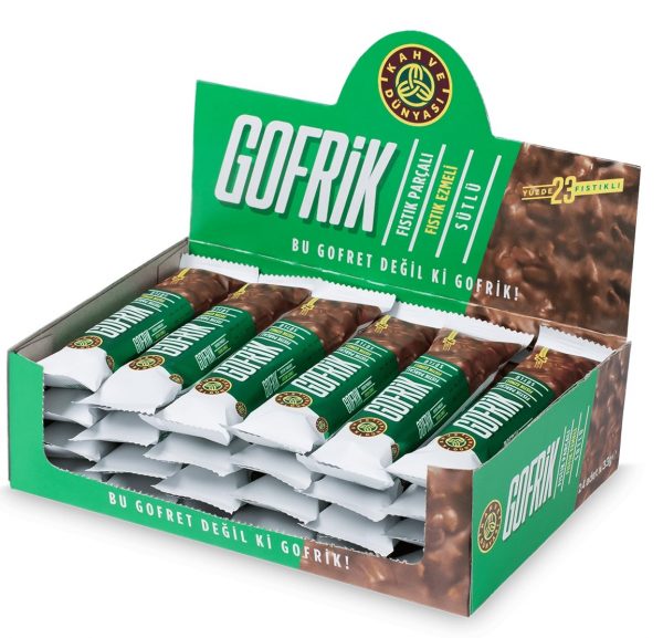 1 Box of Gofrik Milk Chocolate with Pistachio