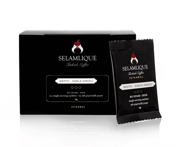Selamlique Mastic Turkish Coffee Sachets Packs of 24