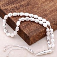 Buy Pen Embroidered Special Design Handmade Silver Rosary 128 Pen Embroidered Special Design Handmade Silver Rosary 128