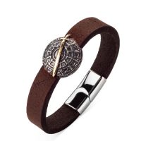 Resurrection Ertuğrul Sword-Shield Leather Bracelet