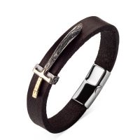 Buy Resurrection Ertuğrul Sword Figured Leather Bracelet Resurrection Ertuğrul Sword Figured Leather Bracelet