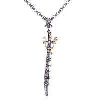 Buy Resurrection Ertuğrul Silver Color Three Crescent Ertuğrul Sword Necklace Resurrection Ertuğrul Silver Color Three Crescent Ertuğrul Sword Necklace