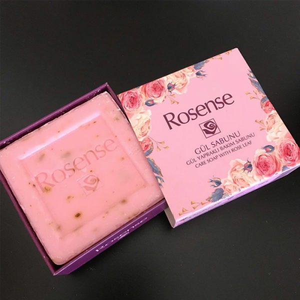 Rosense Turkish Natural Care Soap with Real Rose Leaves