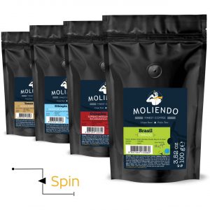 Spin Variant Coffee Pack 4 x 100g (3.52oz)