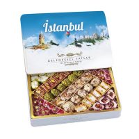 Buy Traditional Turkish Delight in Metal Box, 19.04oz - 540g (İstanbul) Traditional Turkish Delight in Metal Box, 19.04oz - 540g (İstanbul)