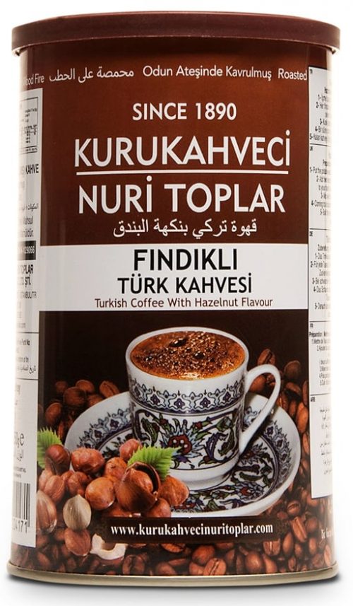 Nuri Toplar Turkish Coffee with Hazelnut Flavour