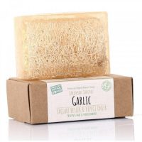 Turkish Natural Handmade Soap Garlic with Organic Zucchini Fiber