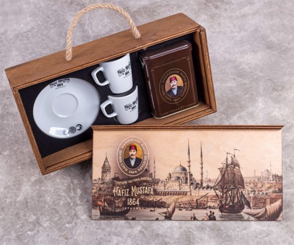 Wooden Box Turkish Coffee  Gift Set
