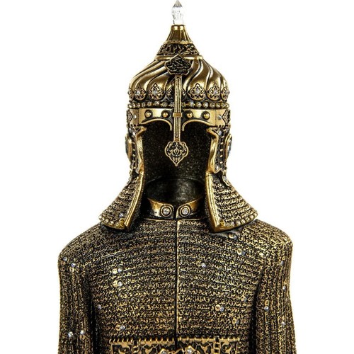 Ottoman Armored Warrior Golden Color Trinket 35 cm