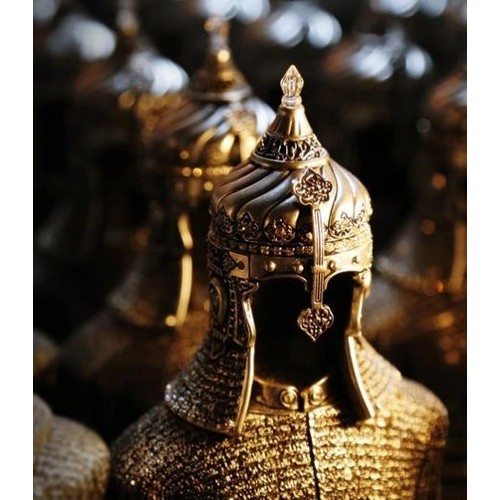 Ottoman Armored Warrior Golden Color Trinket 35 cm