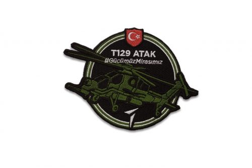 TAI T129 Atak Turkish Attack Helicopter Military Patch