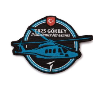 T625 TAI Gokbey Turkish Light Transport/Utility Helicopter Military Patch