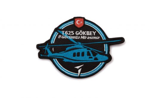 T625 TAI Gokbey Turkish Light Transport/Utility Helicopter Military Patch