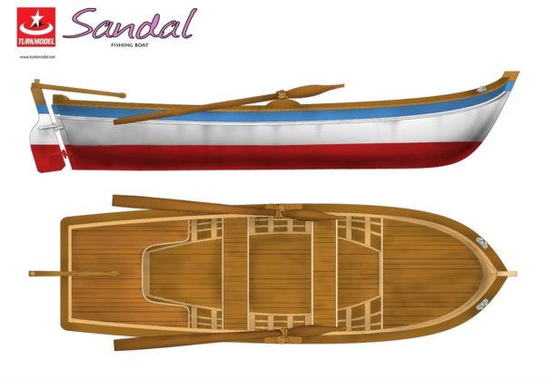 Turkish Model 1/12 Fishing Boat (Sandal) Wooden Ship Model Kit