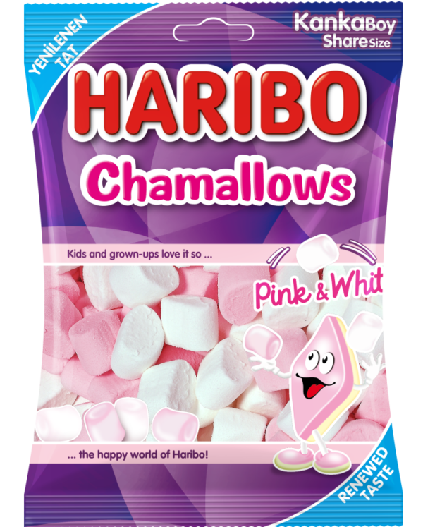 Haribo Chamallows Pink & White Halal Jelly Candy 160 g
