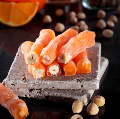 Orange Flavored Turkish Delight with Hazelnut 450 g