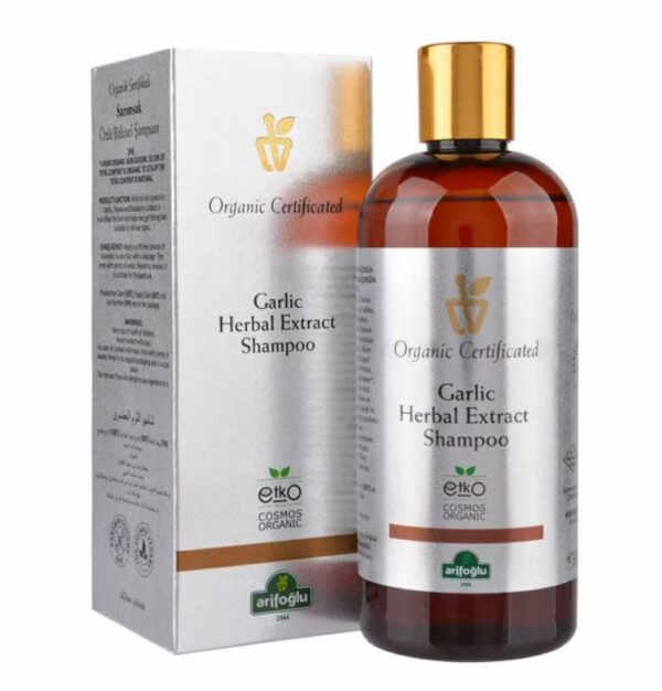 Organic Certificated Garlic Extract Herbal Shampoo 400 ml