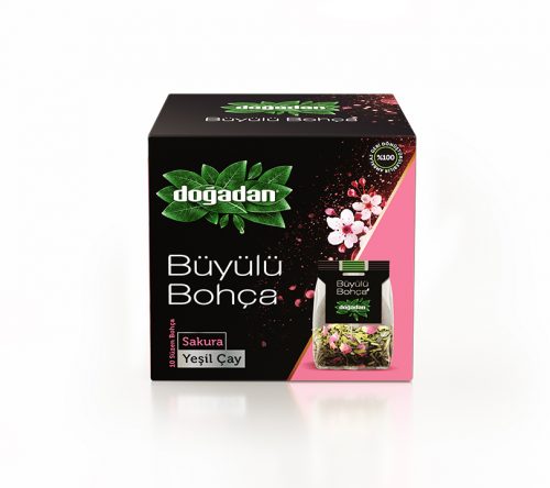 Buyulu Bohca - Cherry Blossom Green Tea  , 10 Tea Bags