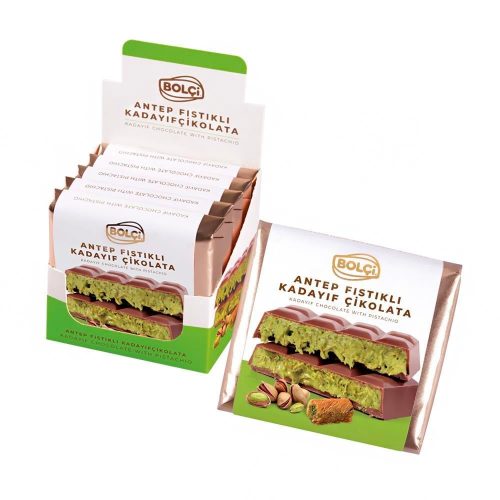 Premium Pistachio & Kadayif Filled Dubai Chocolate Special Box 3.53oz – 100g x 5 pieces